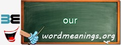 WordMeaning blackboard for our